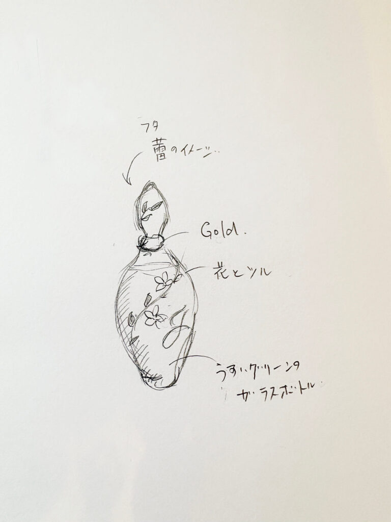 香水瓶 原案ラフ